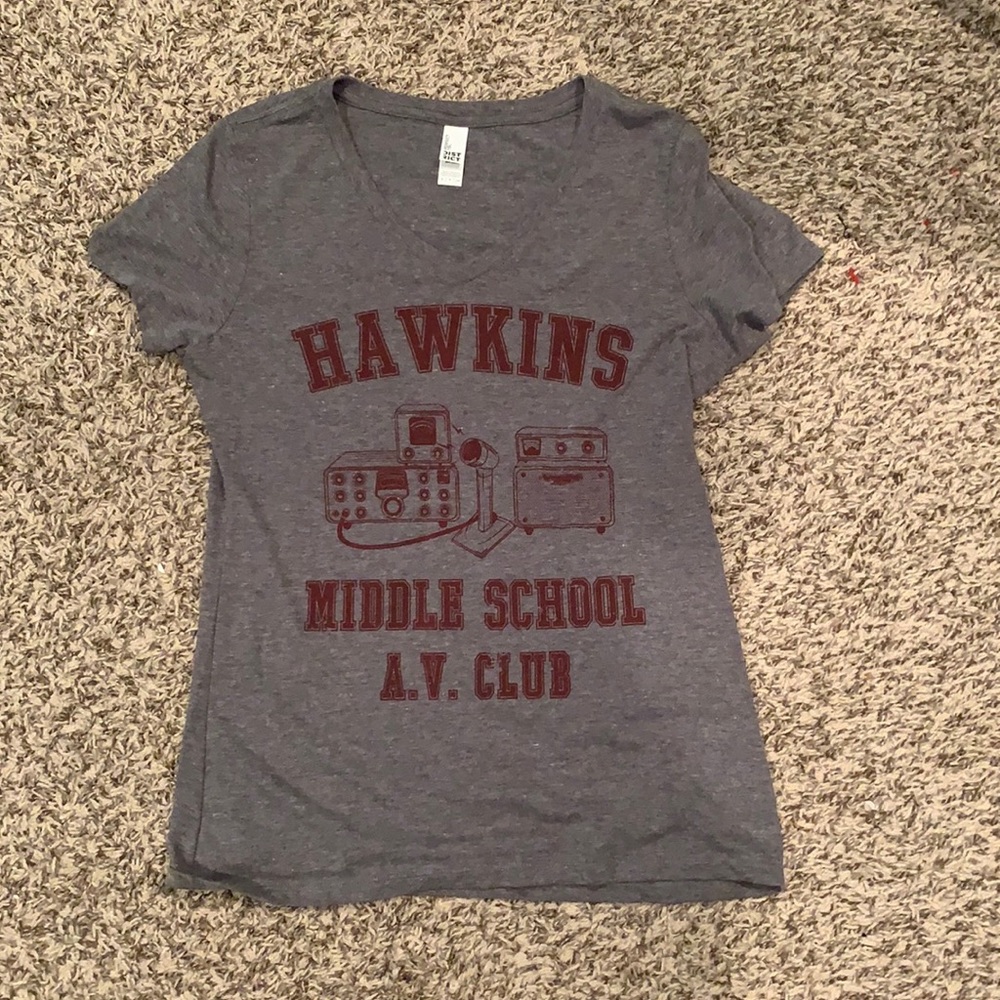 Stranger things v neck t
